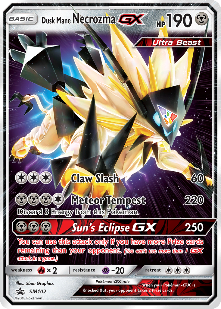 Dusk Mane Necrozma GX (SM102) [Sun & Moon: Black Star Promos] | Devastation Store