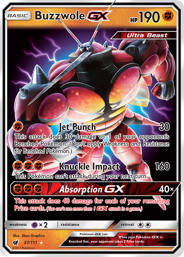 Buzzwole GX (57/111) [Sun & Moon: Crimson Invasion] | Devastation Store