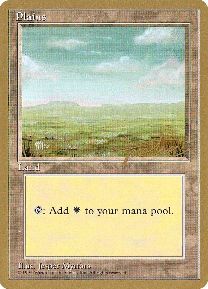 Plains (mj364) (Mark Justice) [Pro Tour Collector Set] | Devastation Store
