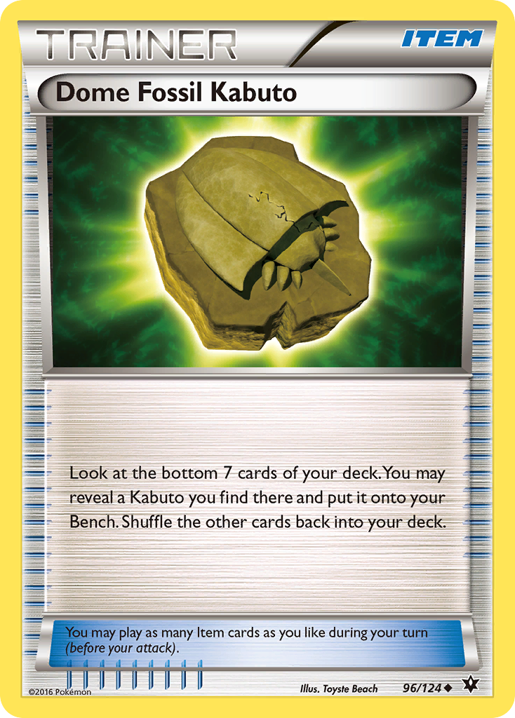 Dome Fossil Kabuto (96/124) [XY: Fates Collide] | Devastation Store