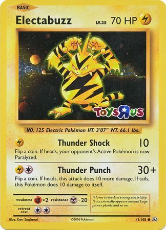 Electabuzz (41/108) (Toys R Us Promo) [XY: Evolutions] | Devastation Store