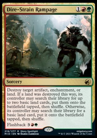 Dire-Strain Rampage (Promo Pack) [Innistrad: Midnight Hunt Promo Pack] | Devastation Store