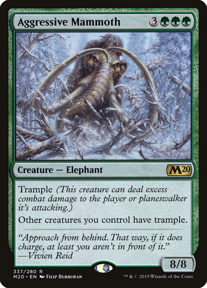 Aggressive Mammoth [Core Set 2020] | Devastation Store