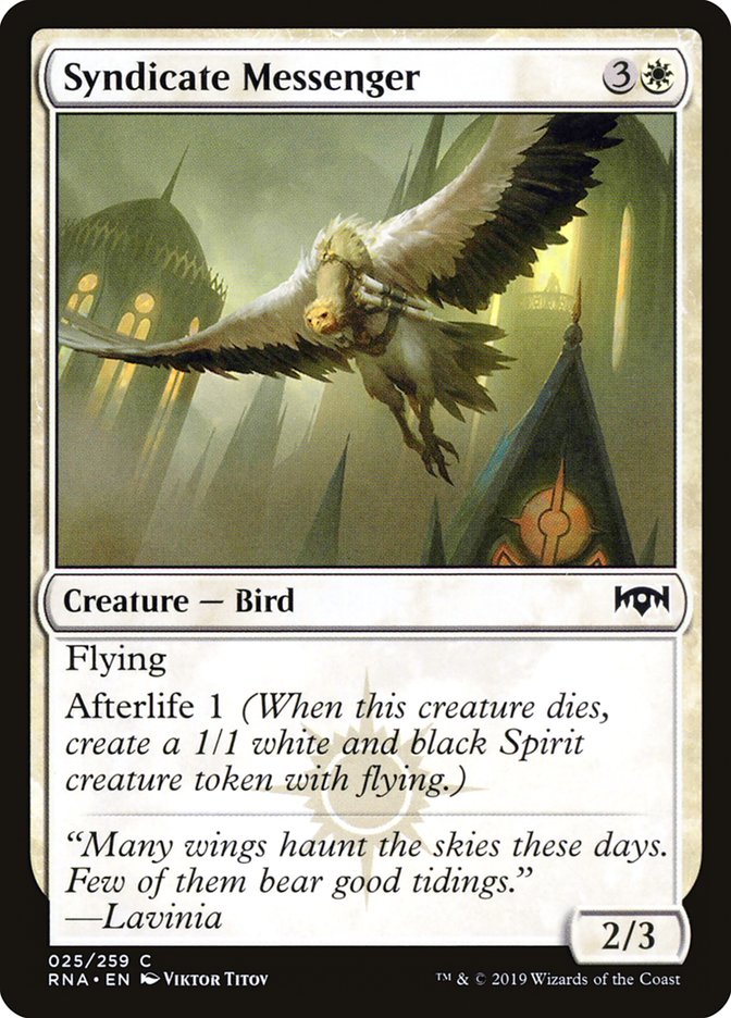 Syndicate Messenger [Ravnica Allegiance] | Devastation Store