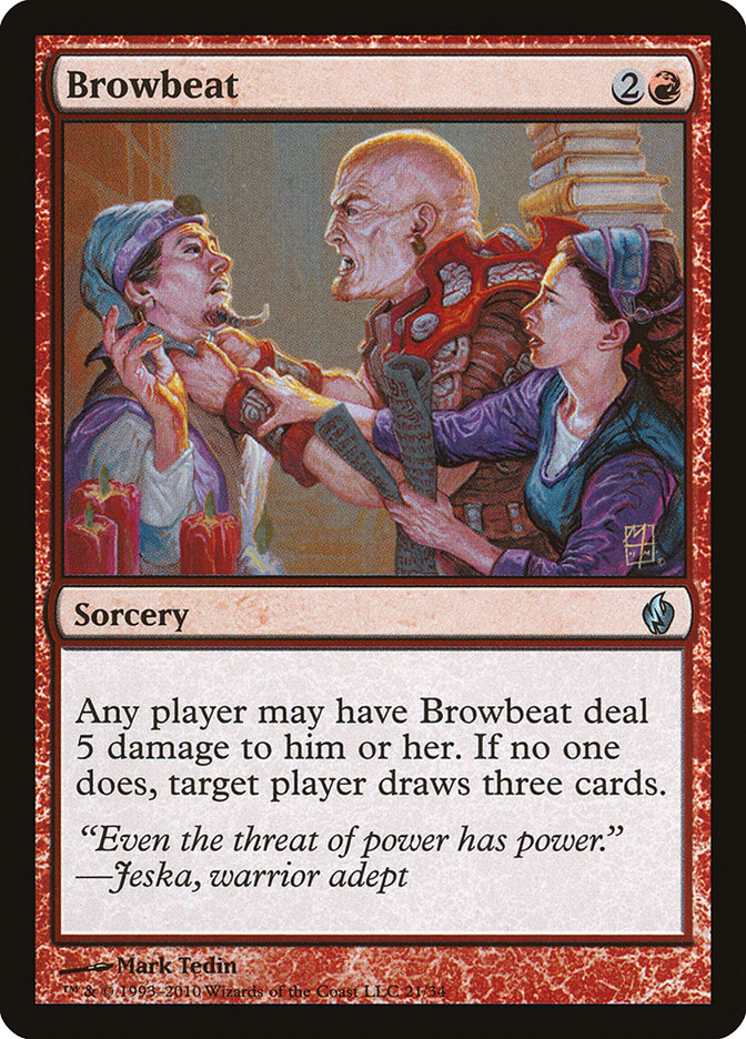 Browbeat [Premium Deck Series: Fire and Lightning] | Devastation Store