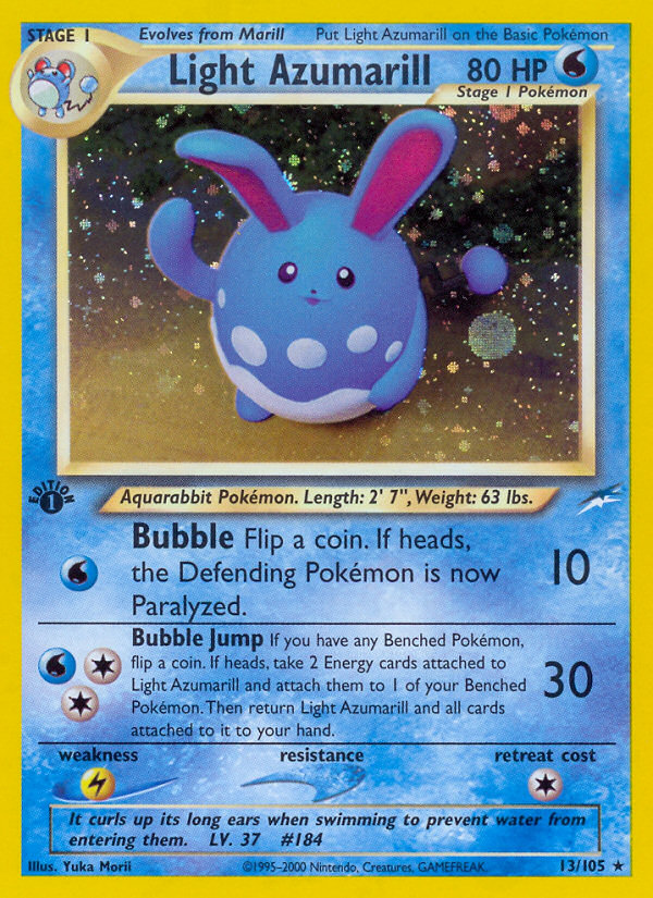 Light Azumarill (13/105) [Neo Destiny 1st Edition] | Devastation Store