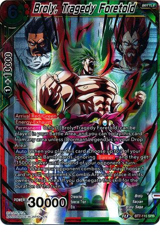 Broly, Tragedy Foretold (SPR) [BT7-115] | Devastation Store