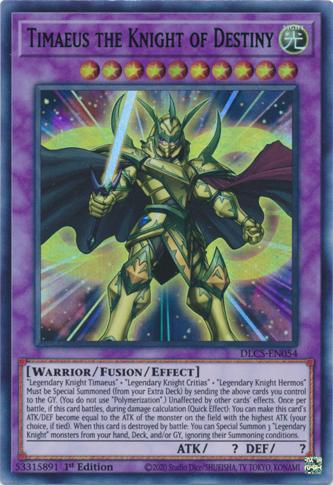 Timaeus the Knight of Destiny (Purple) [DLCS-EN054] Ultra Rare | Devastation Store