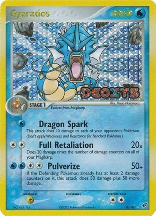 Gyarados (8/107) (Stamped) [EX: Deoxys] | Devastation Store