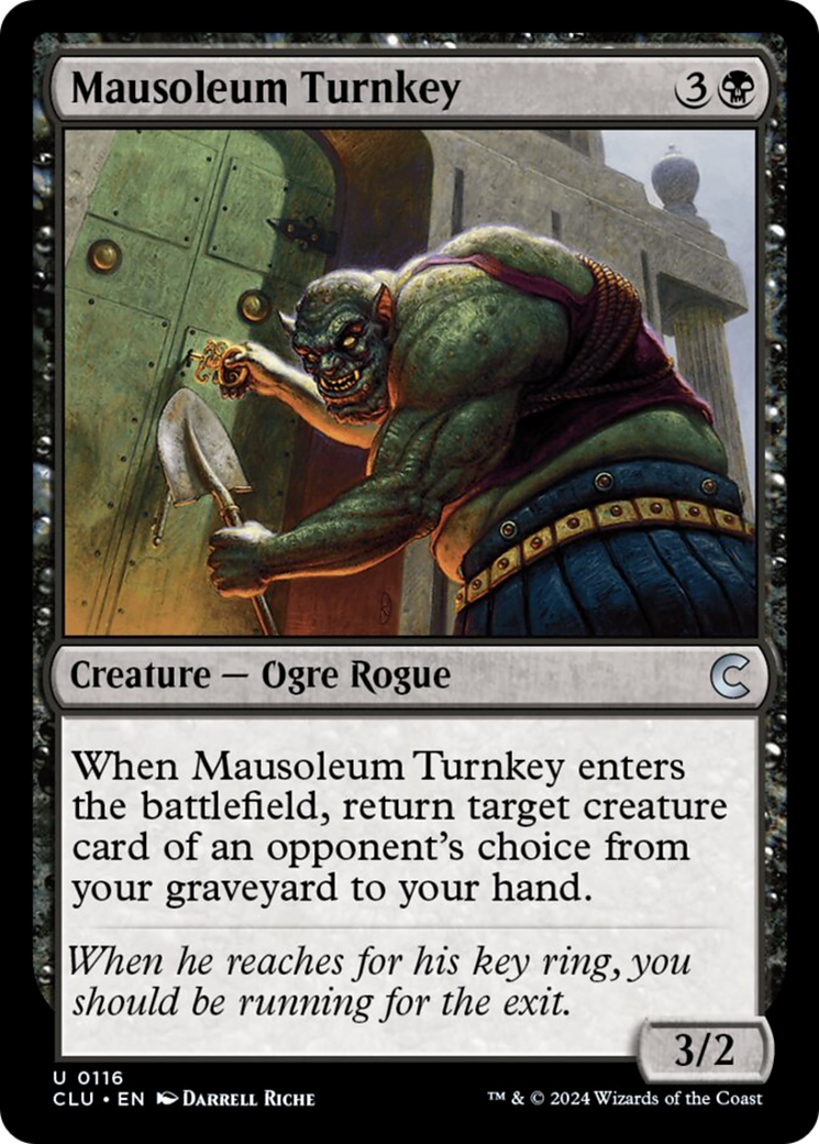 Mausoleum Turnkey [Ravnica: Clue Edition] | Devastation Store