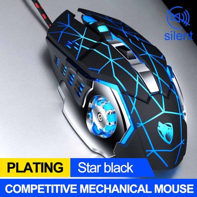 Pro Gamer Gaming Mouse 8D 3200DPI Adjustable Wired Optical LED - Devastation Store | Devastation Store